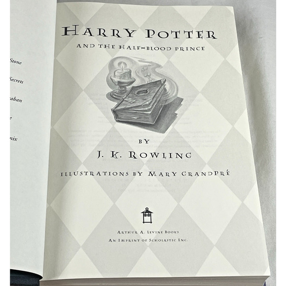 Harry Potter and the Half-Blood Prince by JK Rowling First Edition 2005 HCDJ - Picture 7 of 10